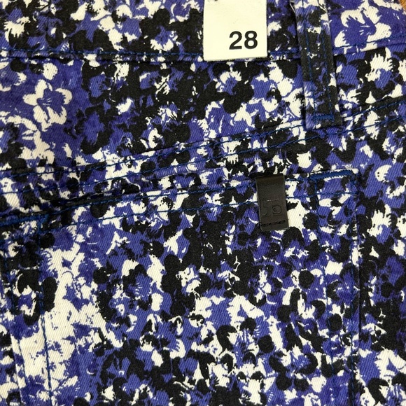 Joe’s Jeans | Electric Blue Popart Paint Splatter Denim Jean Shorts Size 28 - Picture 7 of 11